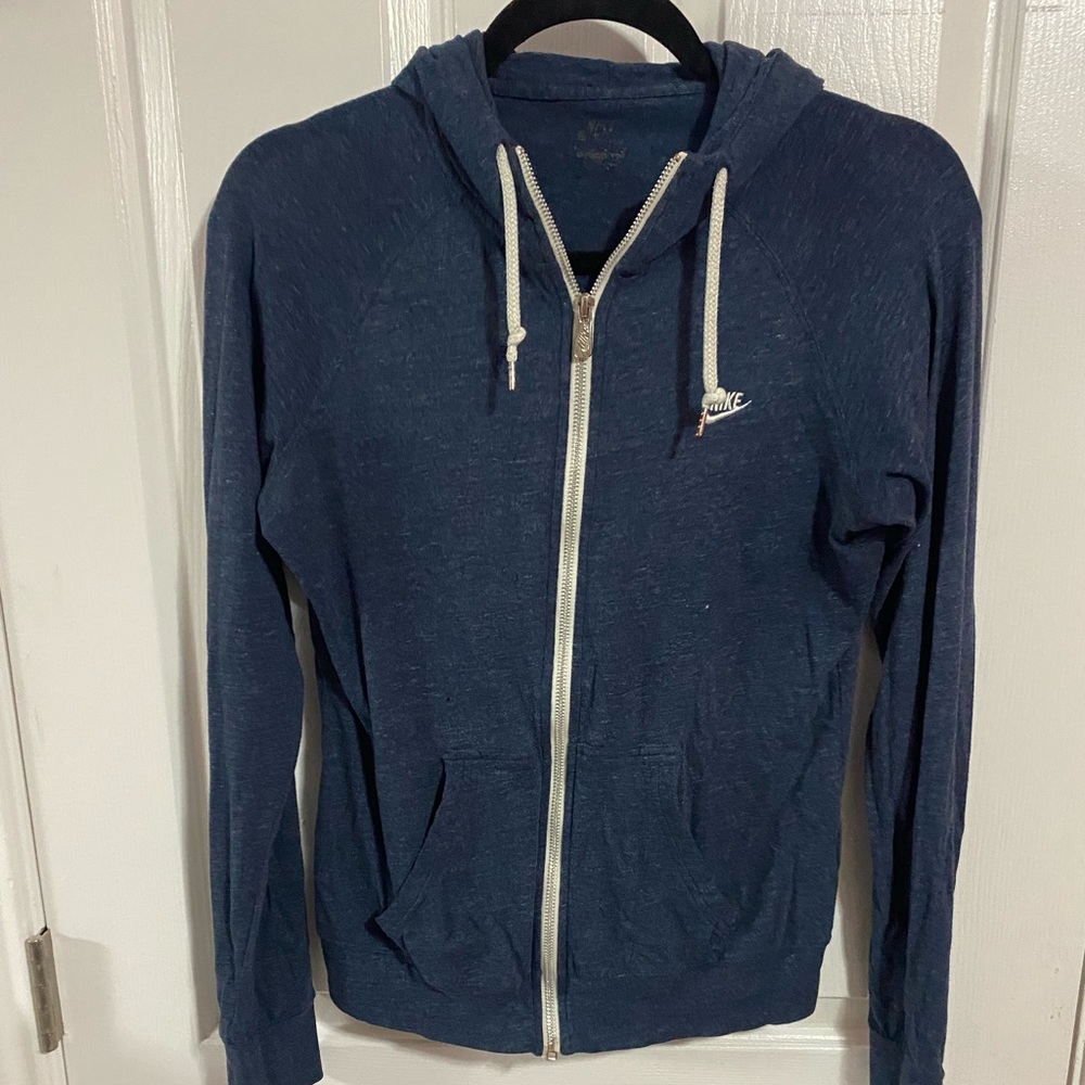 Blue Nike zip-up